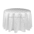 China Factory Wholesale Custom Restaurant Table Linen Damask Jacquard Polyester Banquet Ronda